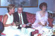 Bill and Lilian Shepard and Lynn Anderson at surprise wedding party