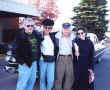 Bill & Lilian Shepard with Bill; Pegge B. and vintage limo